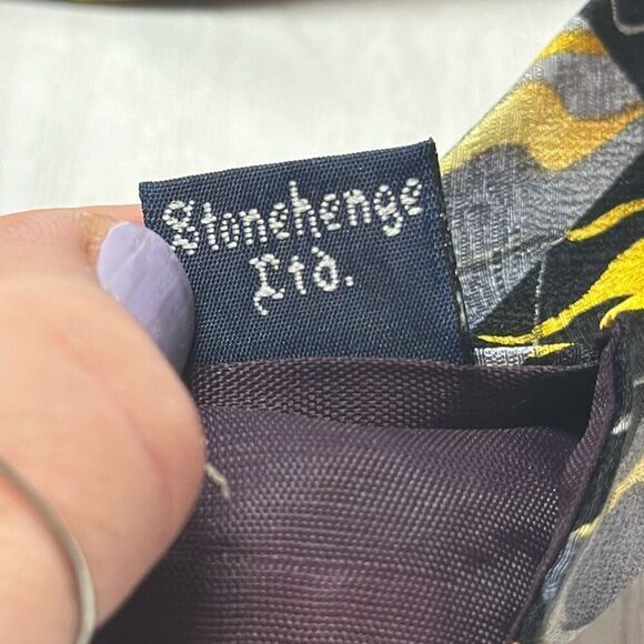 Vintage J. Garcia Men's Necktie Tie Silk Happy Birthday Collection 60" - Picture 6 of 6